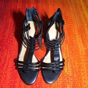 Nine West Black Sandal Heels